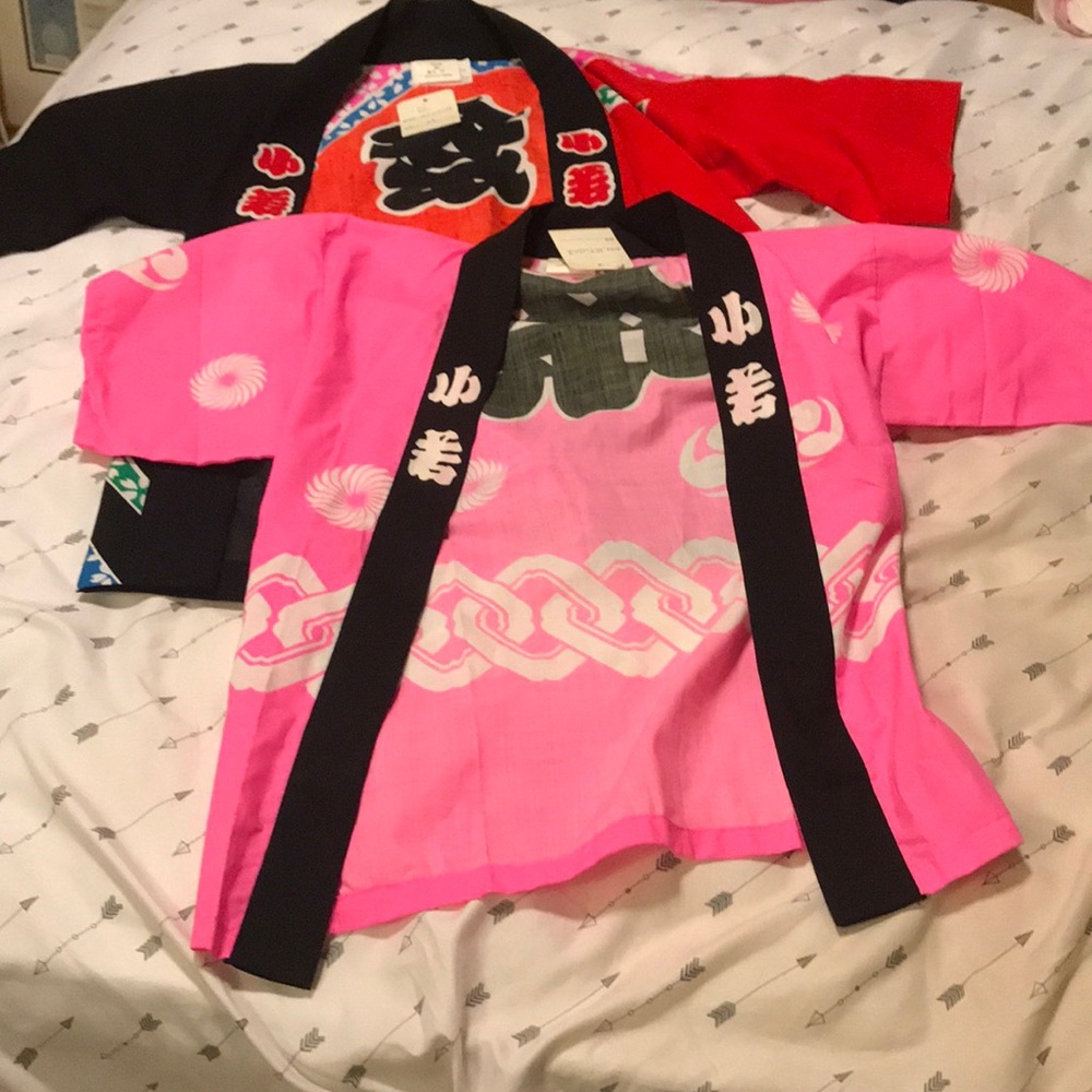 SOLD ON MERC NWT Kids Japanese Kimono Hapi Coats
